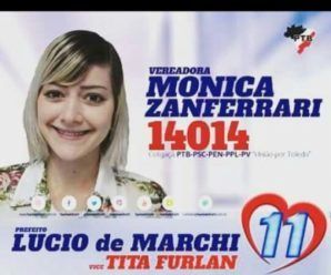 Monica Zanferrari candidata vereadora do PTB de Toledo
