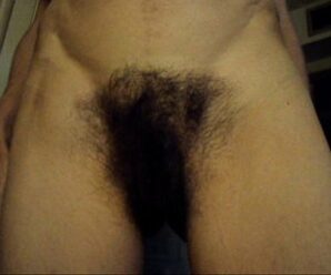 MILF wife shows off her hairy pussy